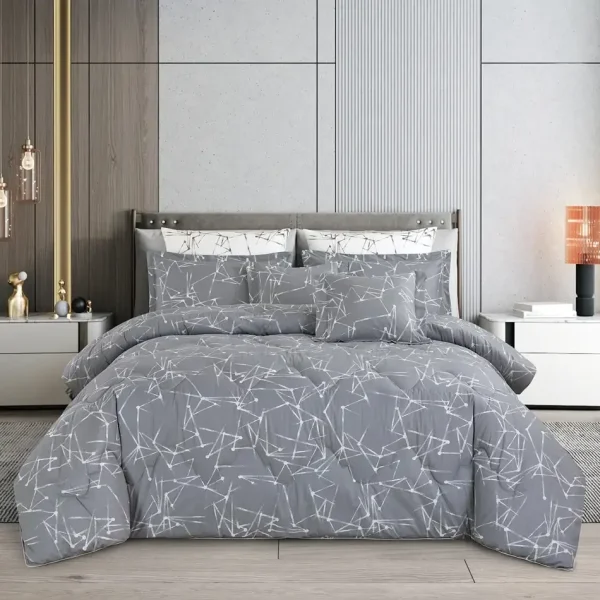 Classic Stripe Cotton Comforter Set