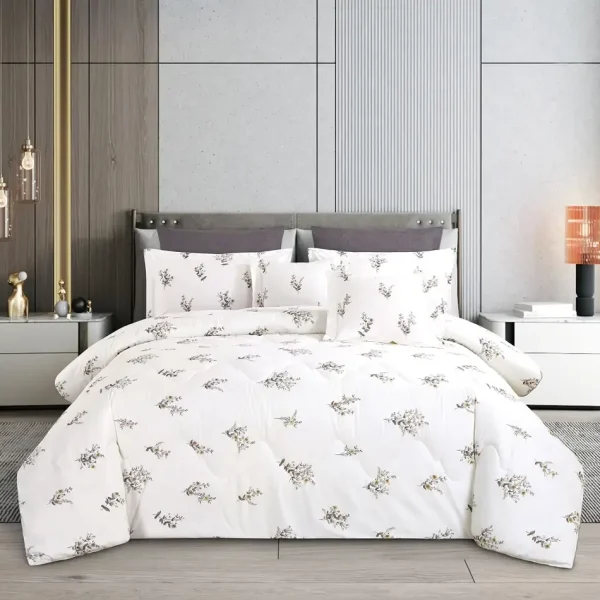 Classic Floral Cotton Comforter Set