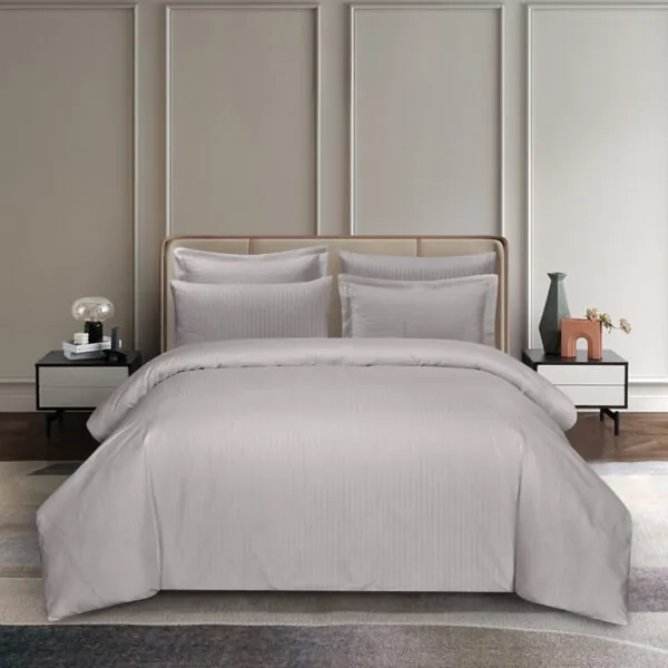Premium Stripe Hotel Bedding Set