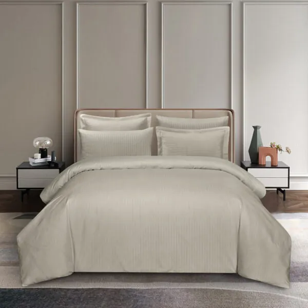 Premium Stripe Hotel Bedding Set