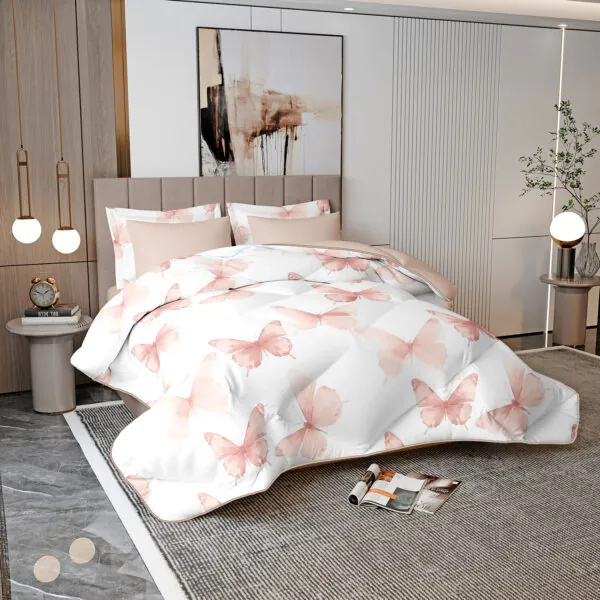 Butterfly Printed Comforter Set Bedding Collection