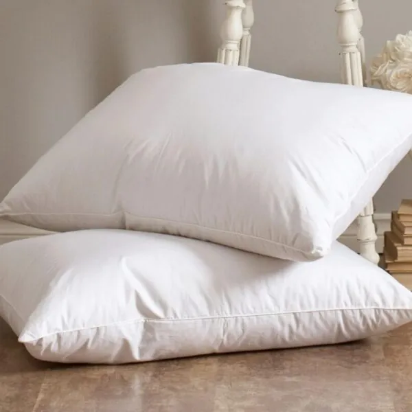 Cloud-Like Goose Down Pillow in Breathable Cotton Support Customized
