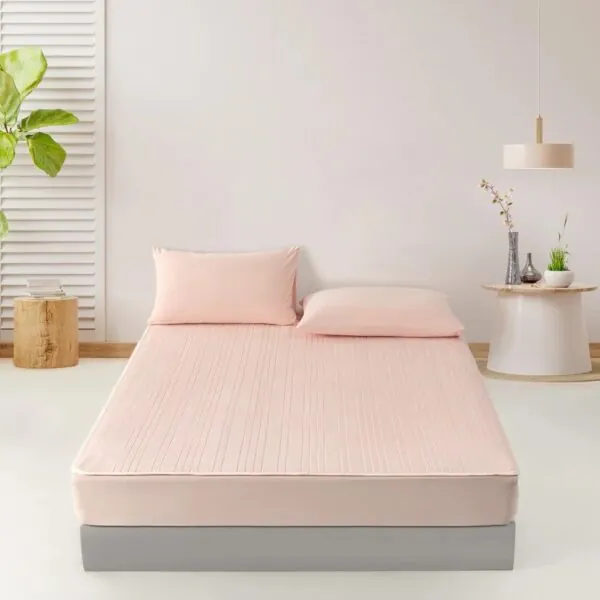 New Arrival Solid Cool Feeling Fitted Mattress Pad